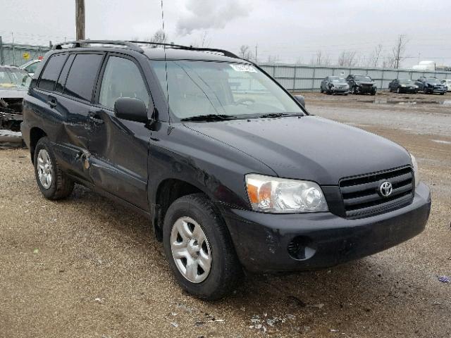 JTEGD21A350118679 - 2005 TOYOTA HIGHLANDER BLACK photo 1