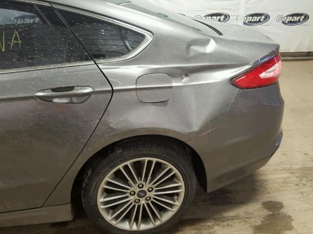 3FA6P0LUXDR174416 - 2013 FORD FUSION SE CHARCOAL photo 9