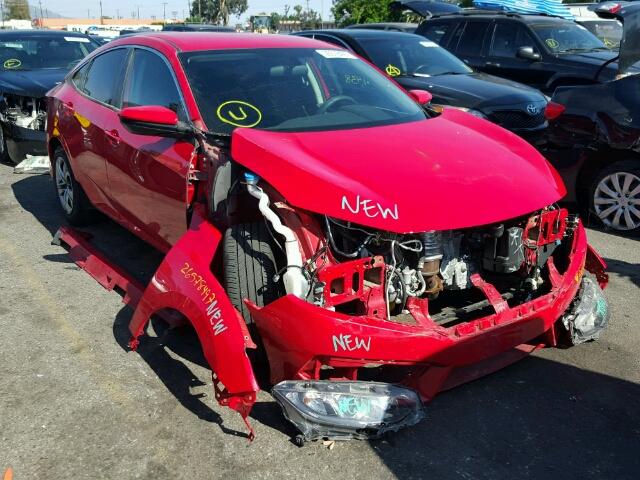 2HGFC2F55GH513851 - 2016 HONDA CIVIC LX RED photo 1