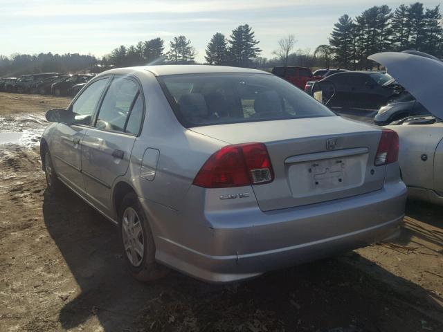 2HGES16314H594530 - 2004 HONDA CIVIC DX V SILVER photo 3