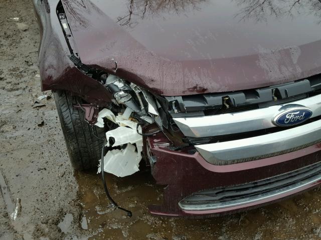 3FAHP0HA9BR165551 - 2011 FORD FUSION SE BURGUNDY photo 9