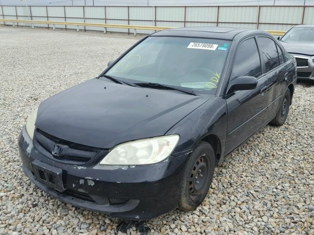 2HGES26765H540361 - 2005 HONDA CIVIC EX შავი ფოტო 2