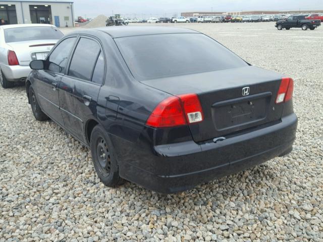 2HGES26765H540361 - 2005 HONDA CIVIC EX BLACK photo 3