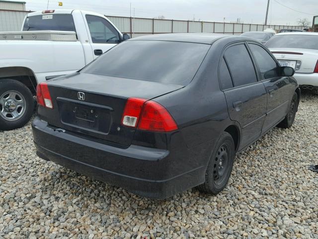 2HGES26765H540361 - 2005 HONDA CIVIC EX BLACK photo 4