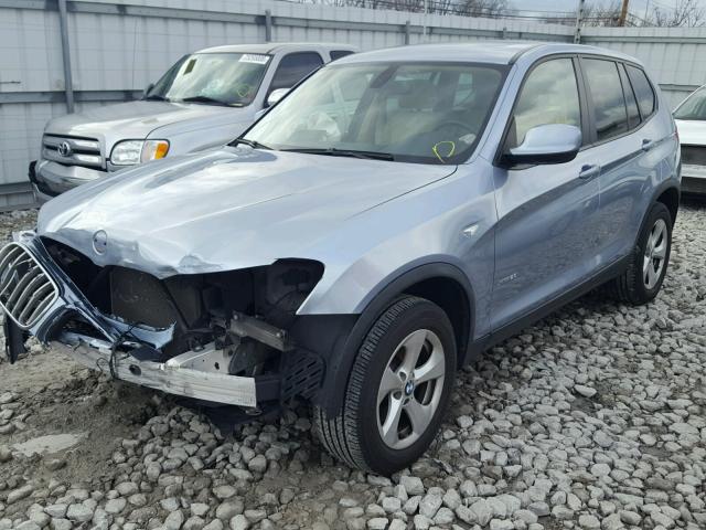 5UXWX5C5XBL711523 - 2011 BMW X3 XDRIVE2 BLUE photo 2