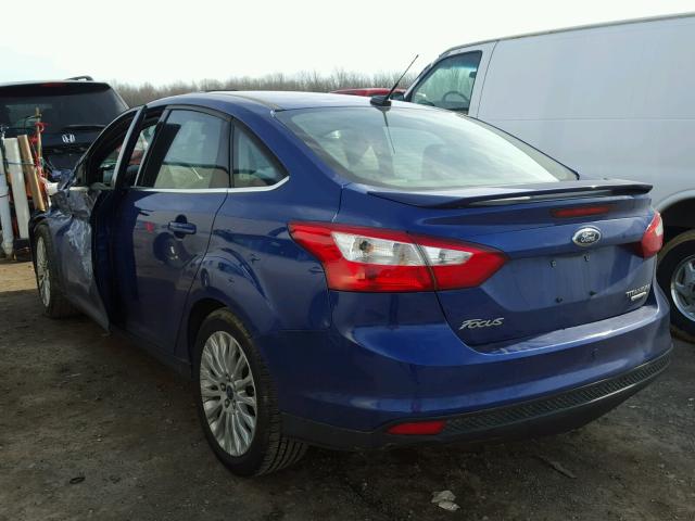 1FAHP3J26CL421388 - 2012 FORD FOCUS TITA BLUE photo 3