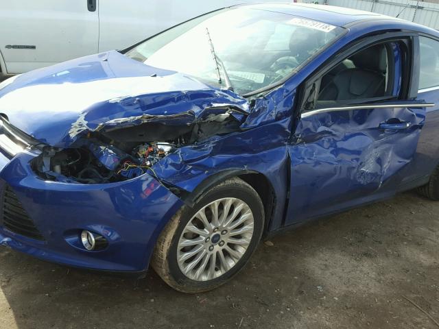 1FAHP3J26CL421388 - 2012 FORD FOCUS TITA BLUE photo 9