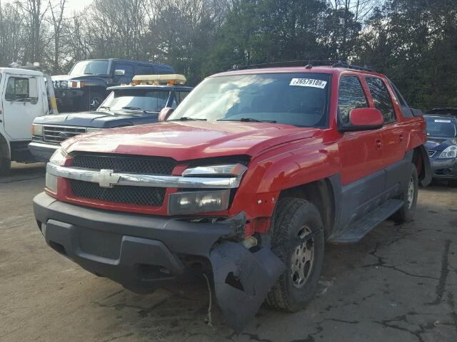 3GNEK13T23G222784 - 2003 CHEVROLET AVALANCHE RED photo 2