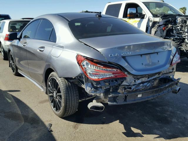 WDDSJ4EB0GN376577 - 2016 MERCEDES-BENZ CLA 250 GRAY photo 3