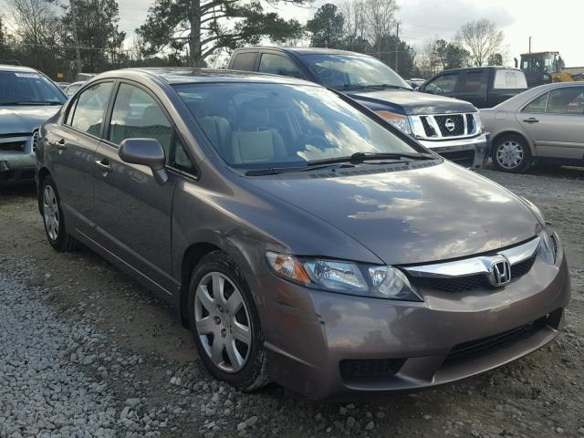 1HGFA16539L020997 - 2009 HONDA CIVIC LX GRAY photo 1