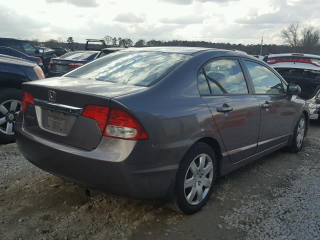 1HGFA16539L020997 - 2009 HONDA CIVIC LX GRAY photo 4