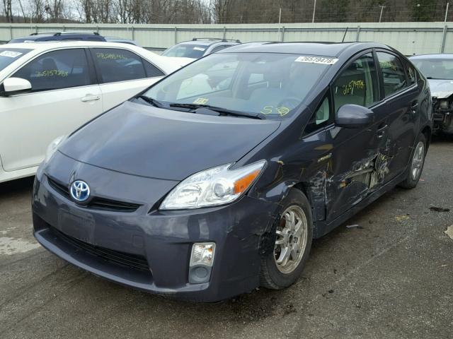 JTDKN3DU7A5204971 - 2010 TOYOTA PRIUS GRAY photo 2