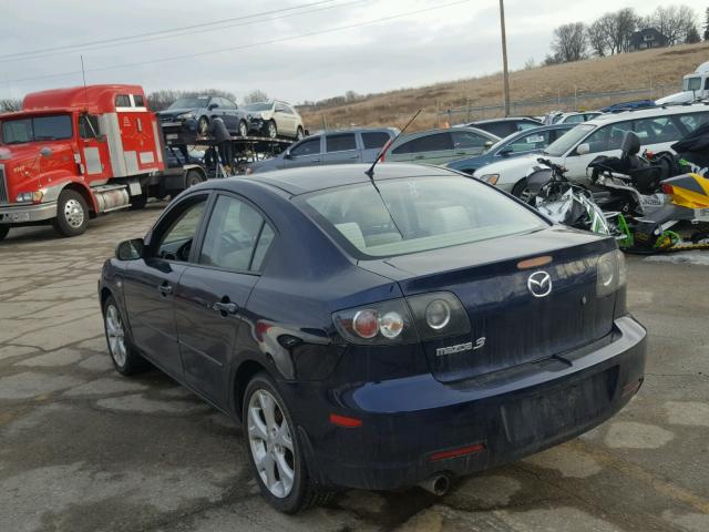 JM1BK32F991221545 - 2009 MAZDA 3 I BLUE photo 3