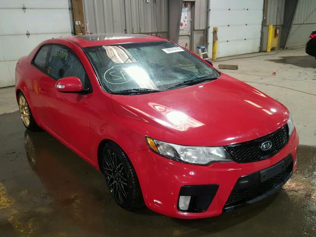 KNAFW6A31A5179560 - 2010 KIA FORTE SX RED photo 1