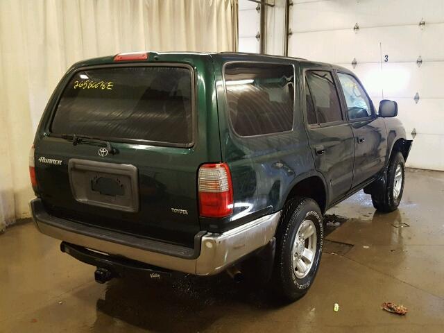 JT3GM84R8Y0052986 - 2000 TOYOTA 4RUNNER GREEN photo 4