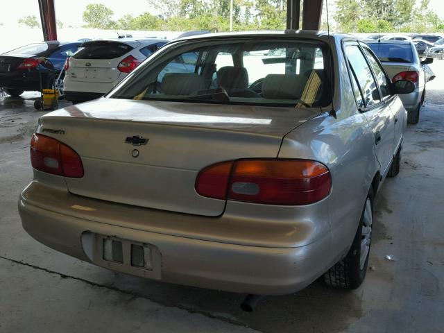 1Y1SK5289WZ426773 - 1998 CHEVROLET GEO PRIZM BEIGE photo 4