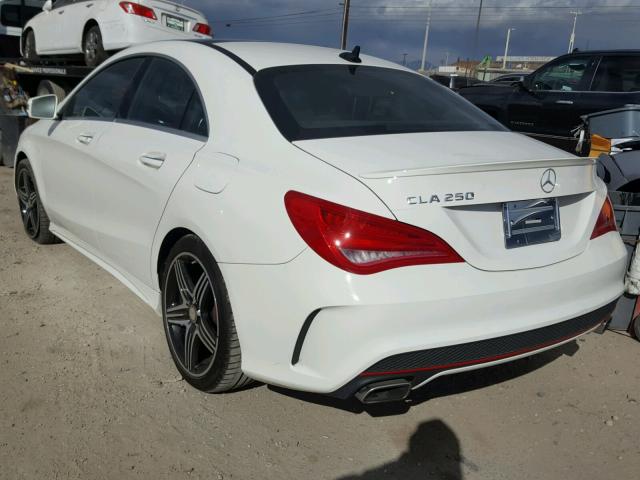 WDDSJ4EB8GN393286 - 2016 MERCEDES-BENZ CLA 250 WHITE photo 3