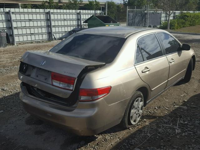 3HGCM56383G708790 - 2003 HONDA ACCORD LX GOLD photo 4