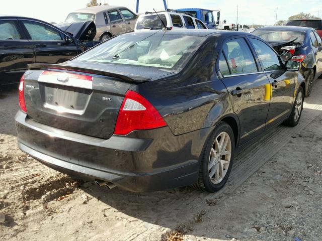 3FAHP0JA7AR336936 - 2010 FORD FUSION SEL BLACK photo 4