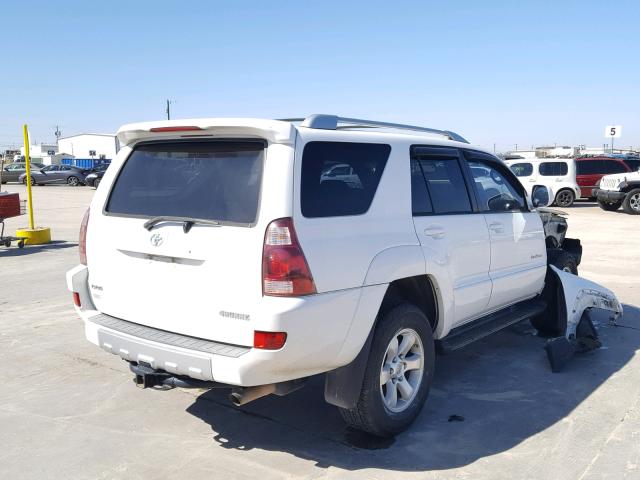 JTEZT14RX48003990 - 2004 TOYOTA 4RUNNER SR WHITE photo 4