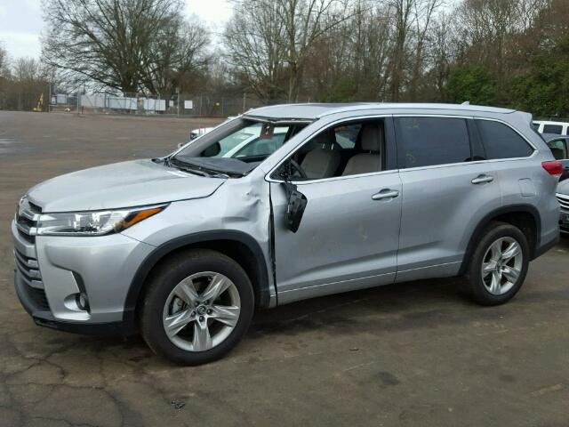 5TDYZRFH4HS219479 - 2017 TOYOTA HIGHLANDER SILVER photo 9