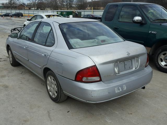 3N1CB51D32L588099 - 2002 NISSAN SENTRA XE GRAY photo 3