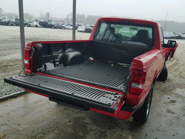 1FTYR10U86PA41168 - 2006 FORD RANGER RED photo 4