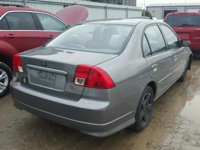 2HGES267X4H591375 - 2004 HONDA CIVIC EX GRAY photo 4