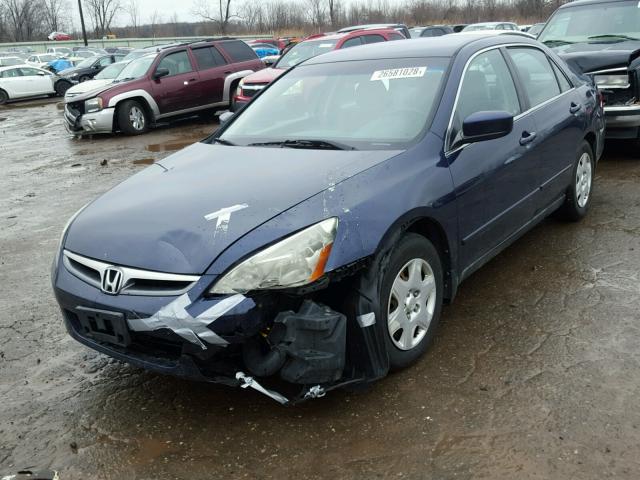 1HGCM56456A043164 - 2006 HONDA ACCORD LX BLUE photo 2