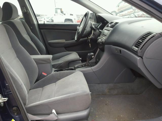 1HGCM56456A043164 - 2006 HONDA ACCORD LX BLUE photo 5