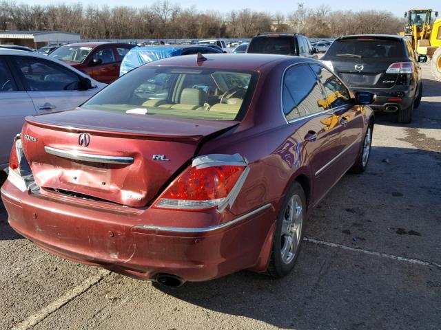 JH4KB16525C014725 - 2005 ACURA RL Qırmızı foto 4