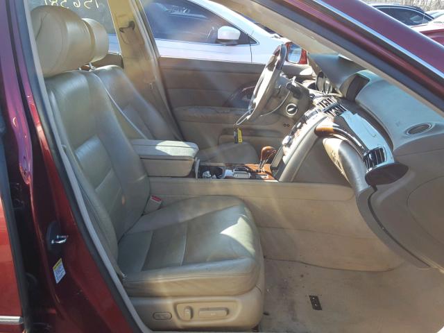 JH4KB16525C014725 - 2005 ACURA RL Qırmızı foto 5