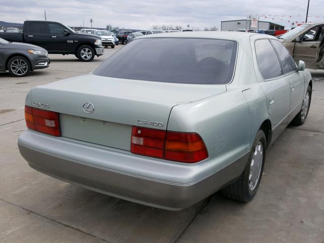 JT8BH28F2V0075925 - 1997 LEXUS LS 400 GREEN photo 4