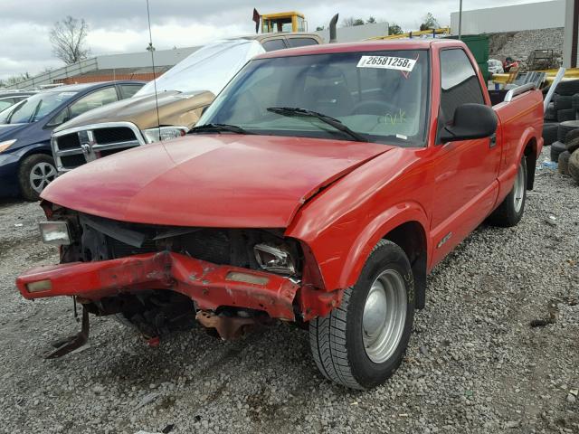 1GCCS14Z7R8154130 - 1994 CHEVROLET S TRUCK S1 RED photo 2