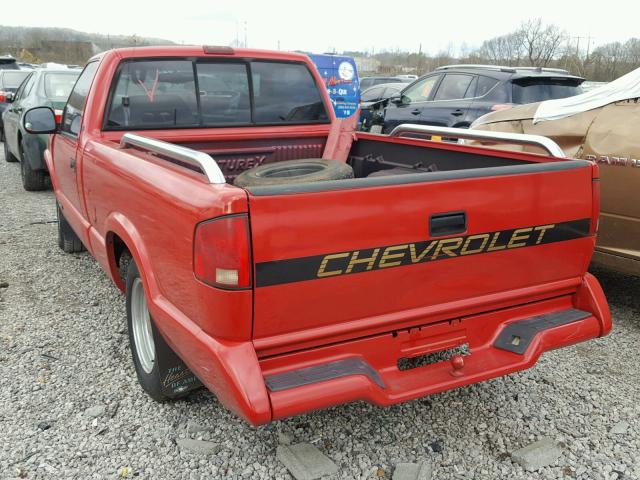 1GCCS14Z7R8154130 - 1994 CHEVROLET S TRUCK S1 RED photo 3