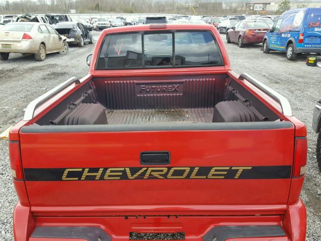 1GCCS14Z7R8154130 - 1994 CHEVROLET S TRUCK S1 RED photo 6