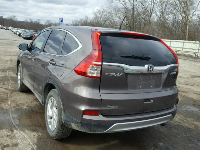 2HKRM4H55GH604482 - 2016 HONDA CR-V EX GRAY photo 3