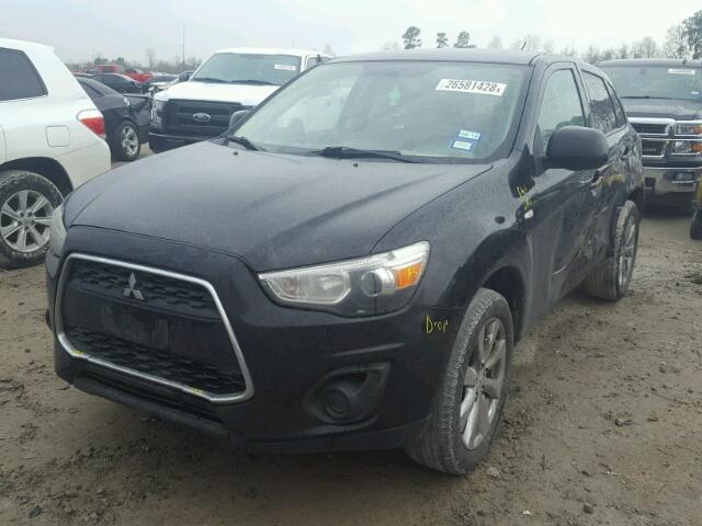 4A4AP3AU9DE005220 - 2013 MITSUBISHI OUTLANDER BLACK photo 2