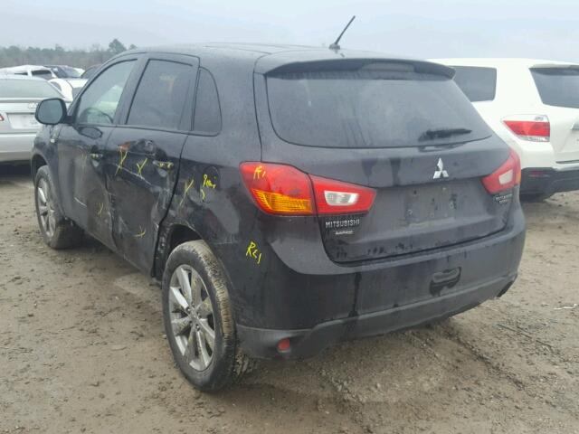 4A4AP3AU9DE005220 - 2013 MITSUBISHI OUTLANDER BLACK photo 3