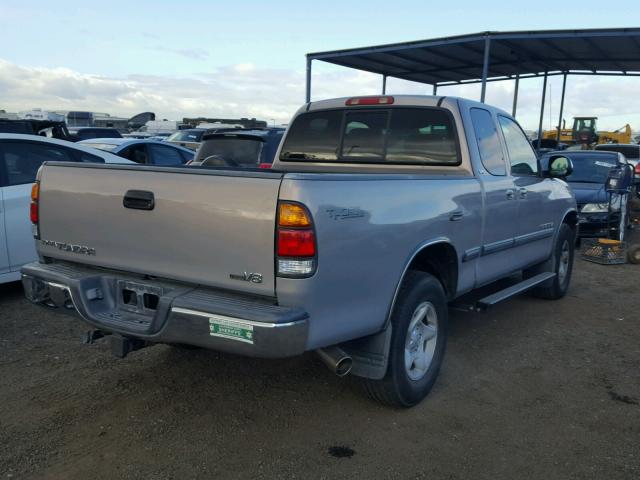 5TBRT34111S187128 - 2001 TOYOTA TUNDRA ACC GRAY photo 4