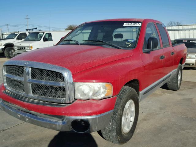 1D7HA18NX5J506397 - 2005 DODGE RAM 1500 S RED photo 2