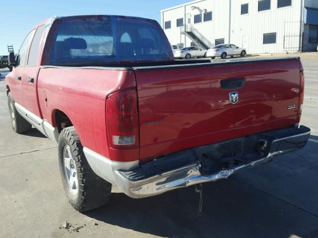 1D7HA18NX5J506397 - 2005 DODGE RAM 1500 S RED photo 3