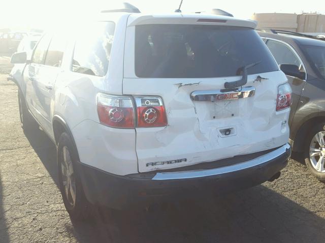 1GKKRRED3CJ119579 - 2012 GMC ACADIA SLT WHITE photo 3