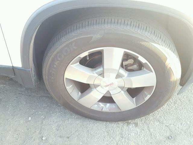 1GKKRRED3CJ119579 - 2012 GMC ACADIA SLT თეთრი ფოტო 9