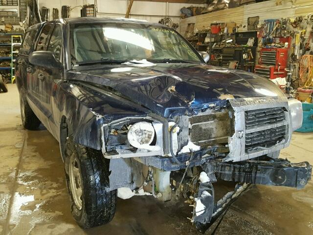 1D7HW28P37S164961 - 2007 DODGE DAKOTA QUA BLUE photo 1