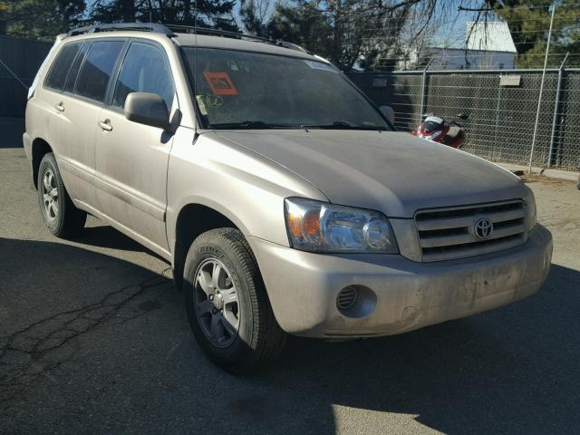 JTEDP21A650081458 - 2005 TOYOTA HIGHLANDER BEIGE photo 1