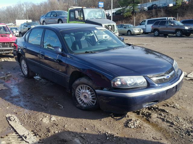 2G1WF55E319244316 - 2001 CHEVROLET IMPALA BLUE photo 1