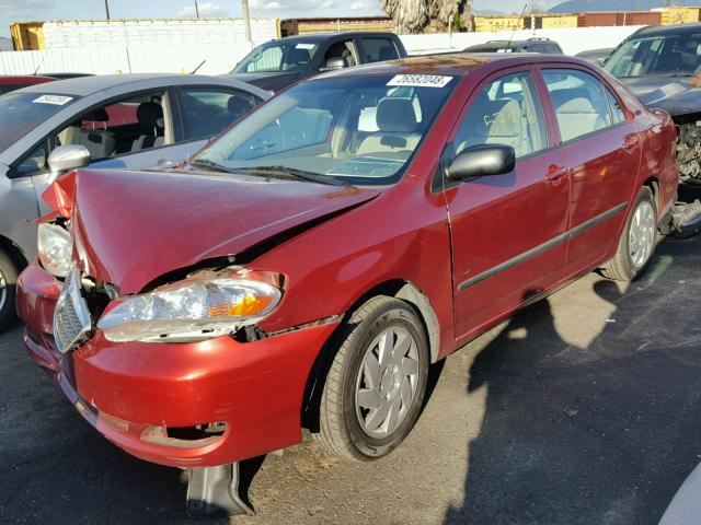 1NXBR32E18Z032464 - 2008 TOYOTA COROLLA CE RED photo 2