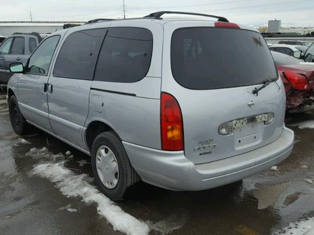 4N2XN11T6YD829798 - 2000 NISSAN QUEST SE SILVER photo 3