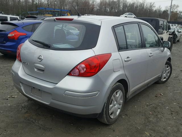 3N1BC1CP3BL464388 - 2011 NISSAN VERSA S SILVER photo 4